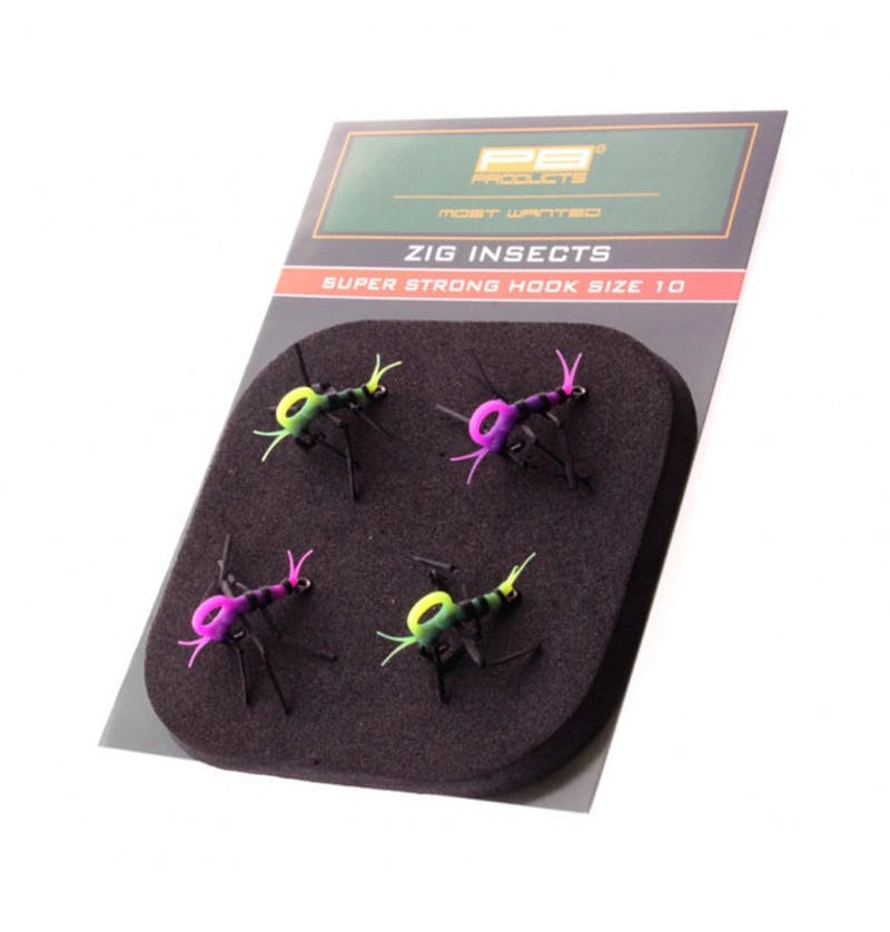 Zig Insects Super Strong Hook Size 10 Gelb-Pink Q4
